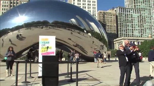 CREATOR OF THE BEAN FINALLY TAKES A SELFIE! The creator of "the Bean," visited his sculpture for the first time since its 2006 dedication. The sculpture, called "Cloud Gate," was Anish Kapoor's first public outdoor work in the U.S. He said liquid mercury was the inspiration for the sculpture. Kapoor will receive an award Tuesday night for his contribution to the arts in Chicago. | ABC 7 Chicago