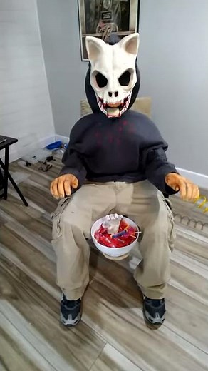 Homemade Halloween pneumatic/animatronic prop test RF remote triggered