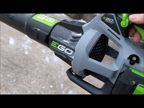 EGO 575 CFM Blower vs Toro Ultra Plus - cleaning snow