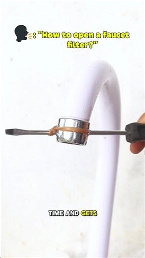 Tap Filter, open with a screwdriver #shorts