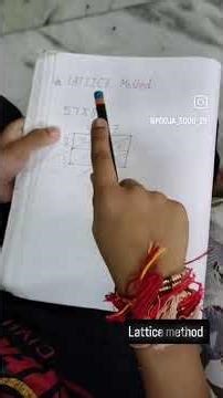 How to do Lattice Method ?