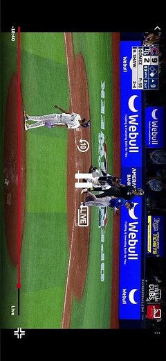 Cubs Fan de-pants retrieving a foul ball….