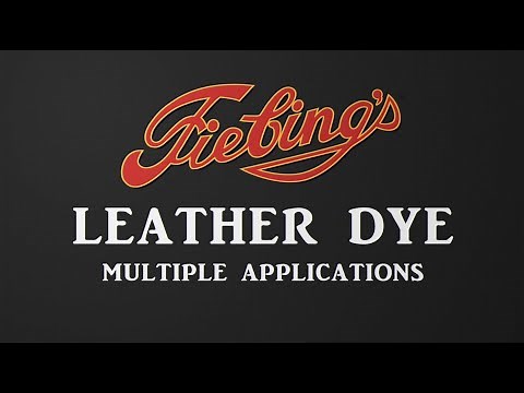 Fiebings Leather Dye How To Product Tutorial for Leathercraft