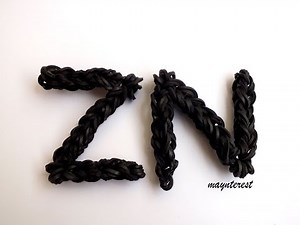 Letras Z y N de GOMITAS (sin telar-con gancho)