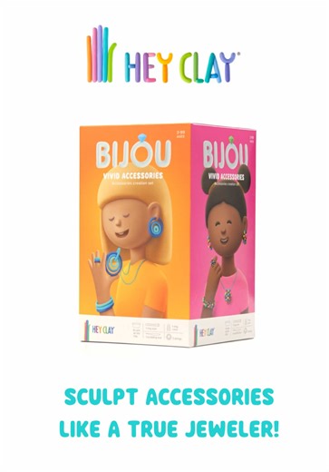 BIJOU VIVID is a world of HEY CLAY accessories! Make your own rings, necklaces, earrings, and bracelets that reflect your mood and personality. #heyclay #clayart #DIY #creativeideas #decor