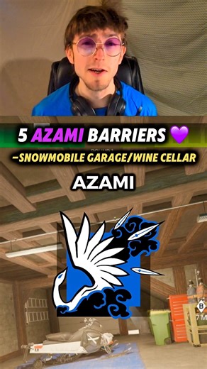 5 Azami barriers for Snowmobile Garage / Wine Cellar on Chalet. Champion-level setup for ranked #r6