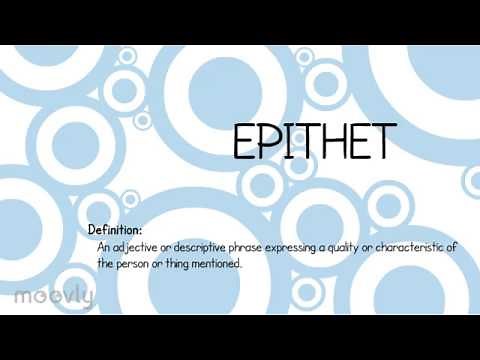 Epithets in Literature