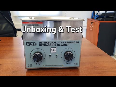 Unboxing and testing the BGS 6879 3.2l Ultrasonic cleaner