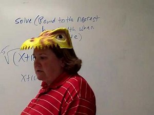 Solve equations using nth roots