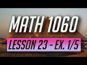 Lesson 23 - The Unit Vector and Vector Applications - Example 1/5