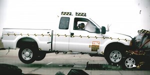 F-250 Hits a Focus Head-On in Crash Testing: Freaky Friday