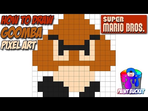 How to Draw a Goomba - Super Mario Bros