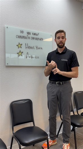 Heartburn and Arthritis may not sound like chiropractic problems, but they can be! Dr. Banks breaks down how better alignment can ease issues such as these. 🩺🩵🦴 | Dr. Noah Banks Chiropractic & Wellness