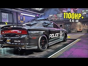 Need for Speed Heat Gameplay - 1100HP+ DODGE CHARGER SRT8 | Police Car Max Build