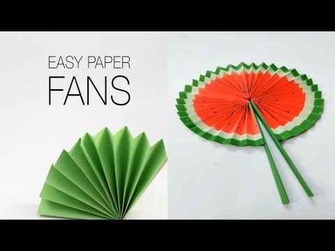 DIY Cute paper fan 🪭 Easy paper craft ideas #art #diy #papercraft #craft