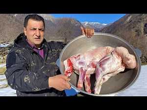 COMPLETE RECIPE FOR MAKING UZBEK WILD RICE PILAF IN THE VILLAGE!