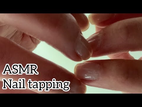 ASMR 🌙 Nail tapping - Close up natural nails (no talking)