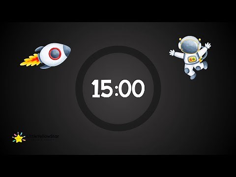 Space Timer – 15 Minutes Countdown Timer With Music | Classroom Timer For Kids