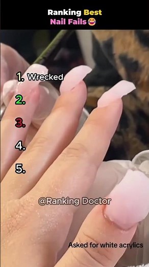 Ranking Best Nail Fails😂 #shortsviral #nailfails