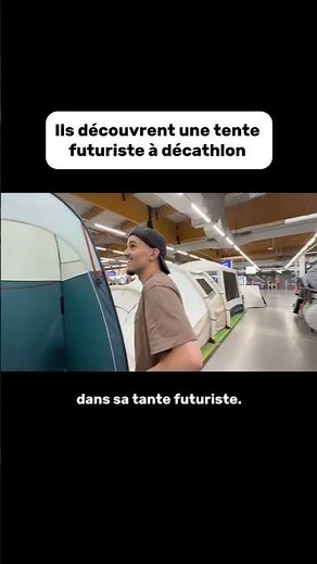 Ils découvrent une tente futuriste à décathlon