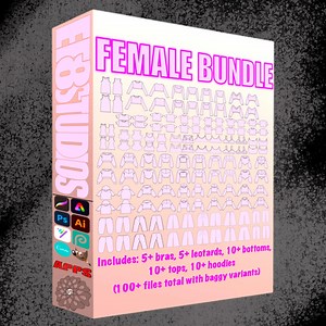 Female Clothing Mockup Bundle – Apparel Templates for Procreate, Photoshop, Canva - Etsy