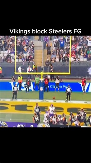 11K views · 80 reactions | Vikings block Steelers field goal attempt  | Johnny Pittsburgh | Facebook