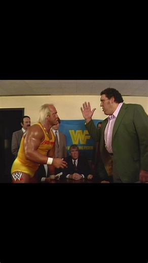 39 years ago this week the WWF was building to the Wrestlemania III main event match between Hulk Hogan and Andre the Giant! Much has been written about the Piper's Pits that led to the challenge and acceptance but another powerful moment was the contract signing. Unlike the contract signings of the last 30 years it was not held in a ring. It was held in an office. There was no chaos, no one thrown through a table just a contract signed, one of the most intense stare downs in the history of pro 