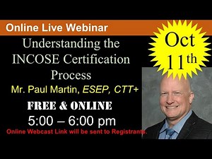 2021-10-11: Understanding the INCOSE SEP Certification Process (Martin)
