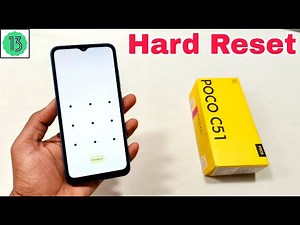 Poco C51 Hard Reset | Poco C51 Pattern Lock Remove Without Pc | Android 13 | Password Forgot |