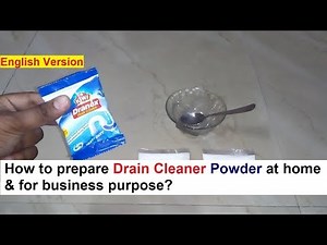 Drain Cleaner Powder Making & How to use - नाली क्लीनर पाउडर बनाने का फार्मूला