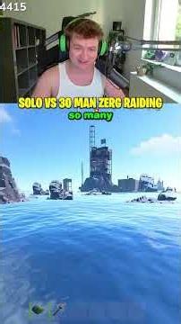 Solo VS 30 Man Zerg Raid 😳😈 #oilrats #rust #shorts
