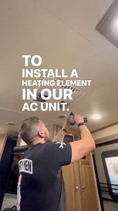 We installed a heating element in our camper’s AC unit for back up heat. ❄️We wanted to make sure we’d stay warm, so we ordered this heating element off of Amazon and installed it in our AC unit. Installation was very quick and easy. We also bought a small space heater and electric blankets for extra warmth of needed. https://www.amazon.com/dp/B0BYDNJHP2/ref=cm_sw_r_as_gl_api_gl_i_F8GRY5APMBDE1VK3S4H6?linkCode=ml2&tag=afamilycamperlife-20 #camperlife #adventurefamily #camperlifestyle #camperfami