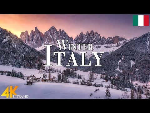 Winter Italy 4K Ultra HD • Stunning Footage Italy, Scenic Relaxation Film with Calming Music