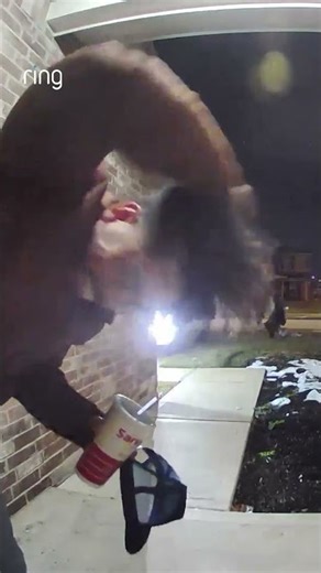 Maria brought her softball skills to the family snowball fight! ❄️