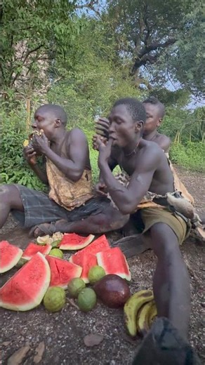 He Didn’t Even Ask 😂 Hunger Won #hadzabetribe #africanculture #nature #food #funny