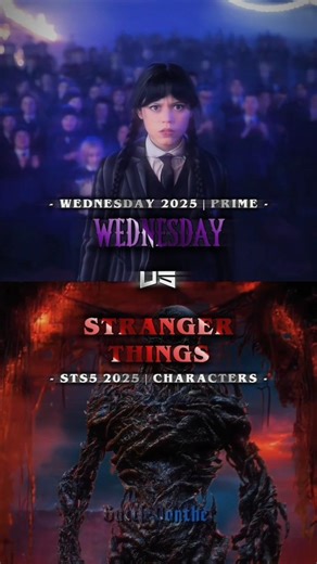 Wednesday vs Stranger Things | Stranger Things Season 5 #battle #edit