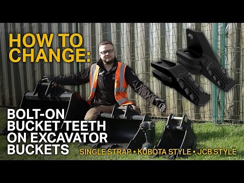 HOW TO: Change JCB & Kubota style teeth on your excavator bucket!