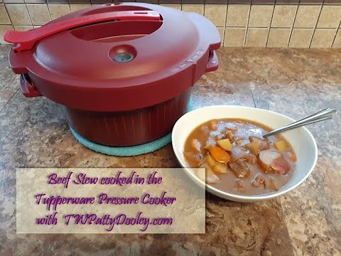 Beef Stew Recipe cooked in the Tupperware Pressure Cooker