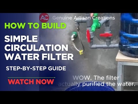 The Simple DIY Circulation Water Filter Tank Build