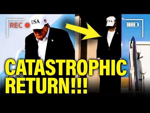 Trump PANICS as HE ARRIVES in US and MARKET CRASHES!!!