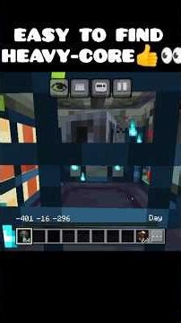 Easy to find heavy-core 💯👍 || Minecraft short #viral #shorts #minecraft#trending