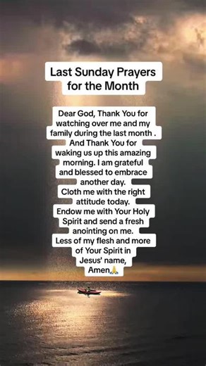 Blessed Sunday Prayers and Gratitude