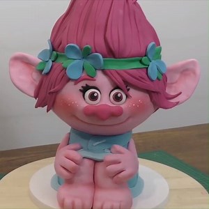 27K views · 498 reactions | How to make a bright pink 3D Poppy Troll cake! | MetDaan Cakes | Facebook