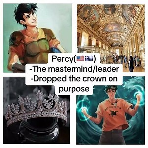 if pjo characters were in the lourve heist #percyjackson #booktok #pjo | cr: @lilly.of.the.valley123