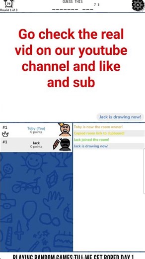 Playing random games till we get bored (scribble.io)