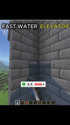 Minecraft Fast Vertical Water Elevator Moment