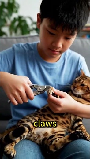 How to cut cats claw safely #facts #factsdaily #dailyfacts #factshorts