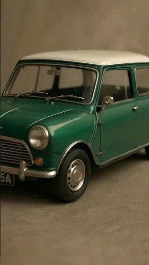 1960s Mini Cooper Classic Miniature Model | Ultra-Realistic Miniature Car