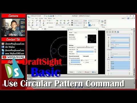 Draftsight Circular Pattern Basic Tutorial For Beginner