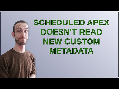 Salesforce: Scheduled Apex Doesn't Read New Custom Metadata